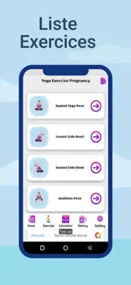 Pregnancy Yoga Exercises android App screenshot 1